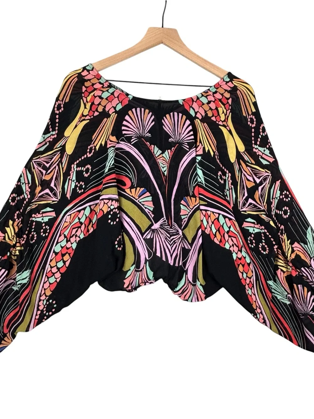 Free People Top Womens XS‎ Black Beneath the Sea